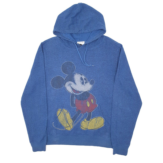 Mens Blue Disney Mickey Mouse Hoodie Jumper
