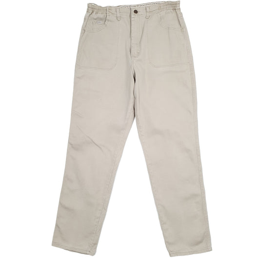 Lee Casual Regular Fit Tapered Stretch Jeans UK16 Beige