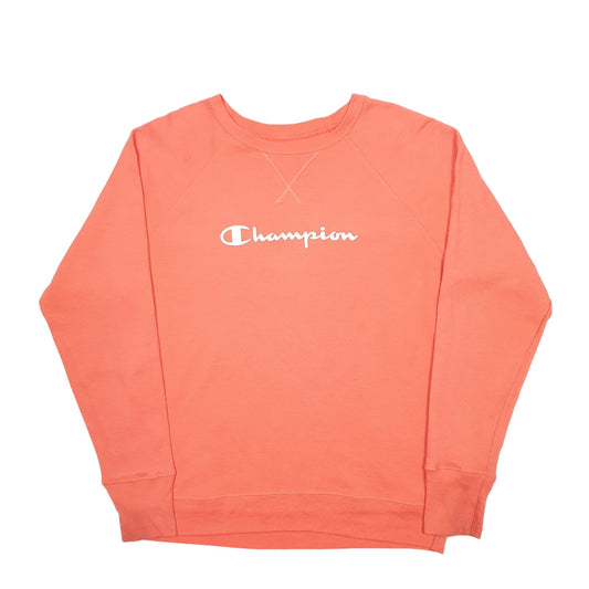 Womens Peach Champion Crewneck Jumper