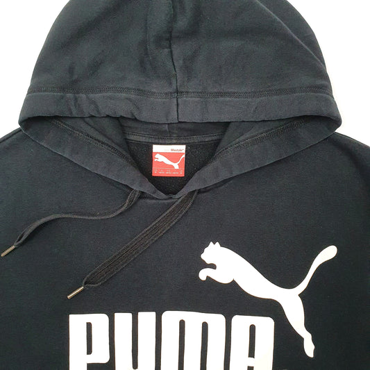 Mens Black Puma Hoodie Jumper
