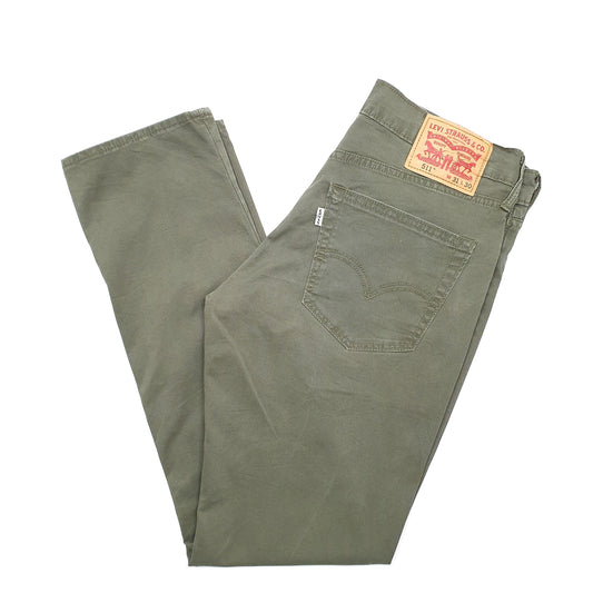 Levis 511 Slim Fit Chino trousers Jeans W31 L30 Green