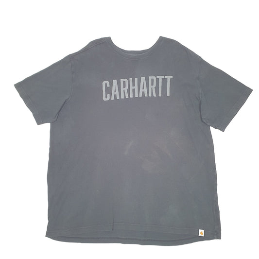 Mens Black Carhartt Work Wear Spellout Short Sleeve T Shirt