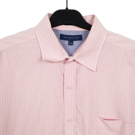 Mens Pink Tommy Hilfiger Long Sleeve Shirt