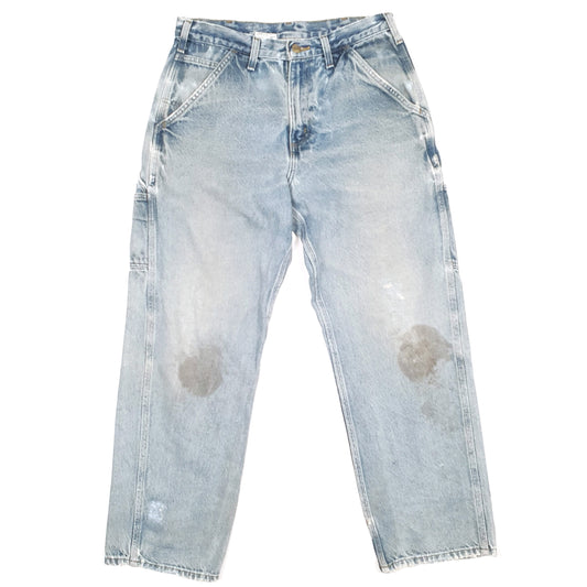 Carhartt Casual Loose Fit Carpenter Jeans W32 L29 Blue