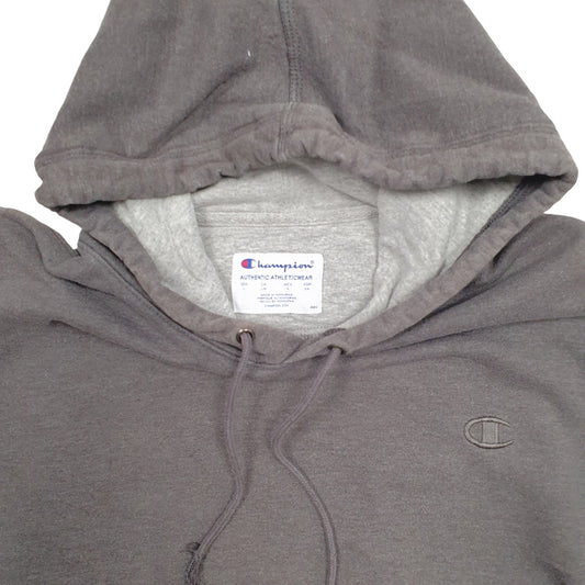 Mens Grey Champion Hoodie Jumper