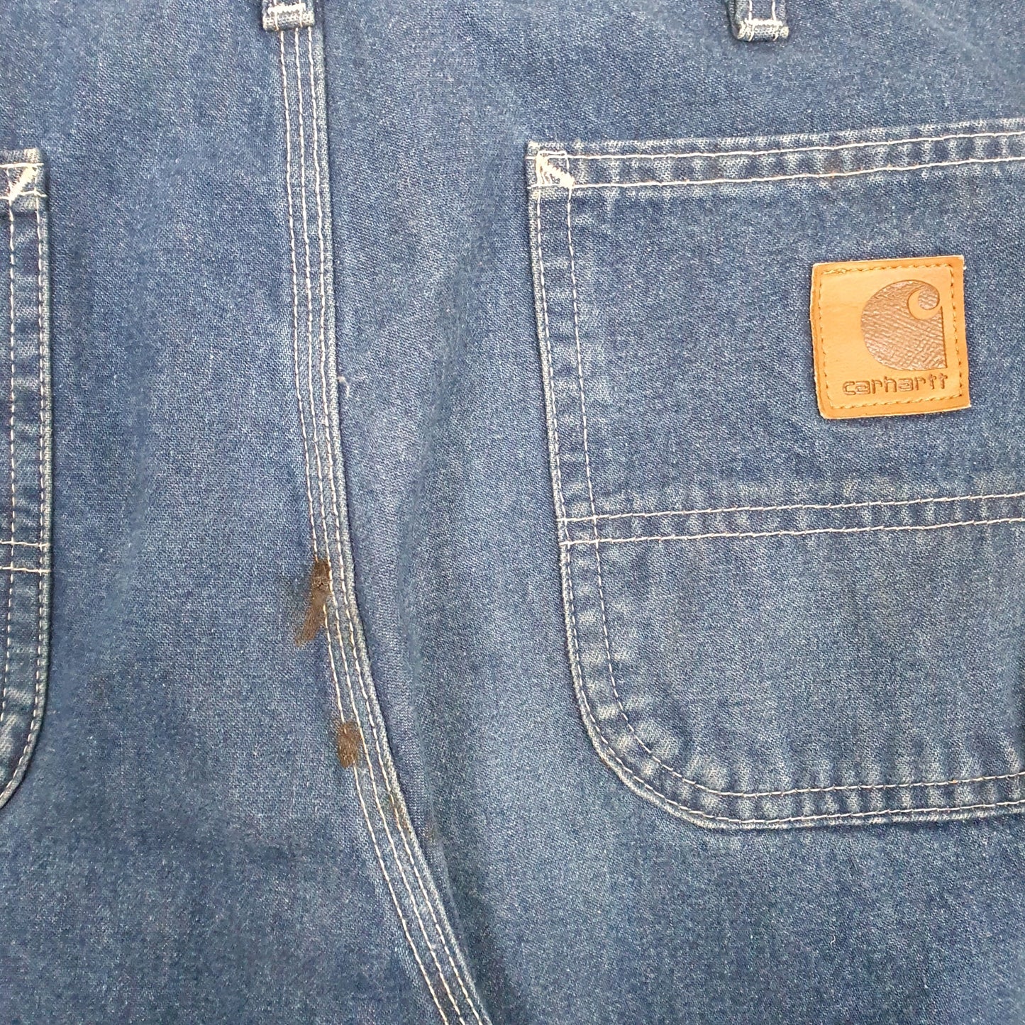 Carhartt Casual Loose Fit Carpenter Jeans W36 L31 Blue