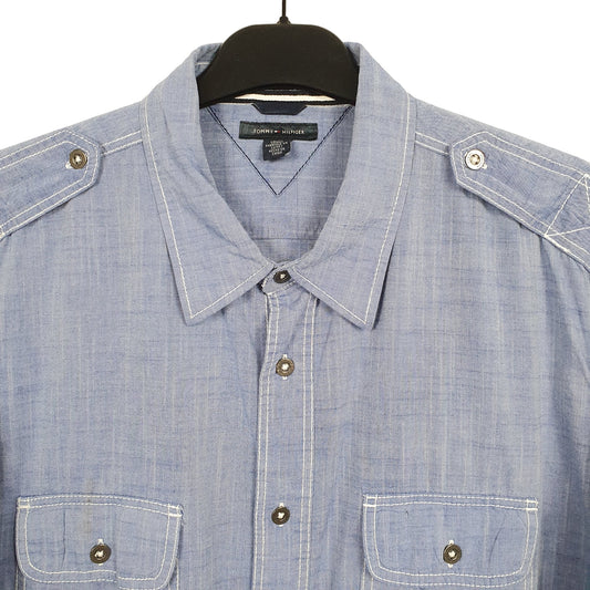 Mens Blue Tommy Hilfiger Long Sleeve Shirt