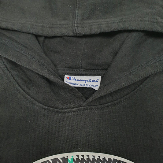 Mens Black Champion Hoodie Jumper