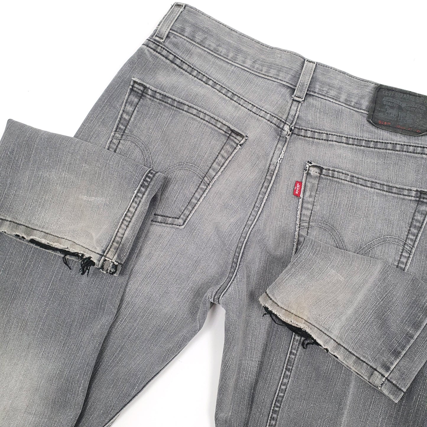 Levis 514 Straight Fit Jeans W27 L29 Grey