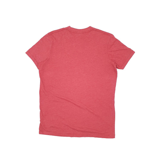 Abercrombie & Fitch Muscle American Football Short Sleeve T Shirt Red