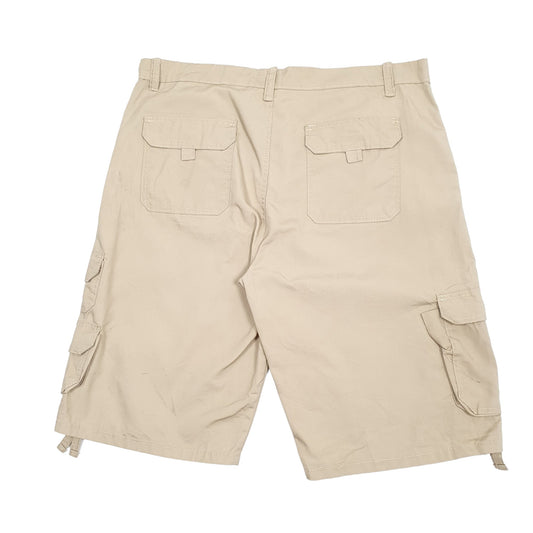 Mens Beige Jeanetix Cargo Shorts