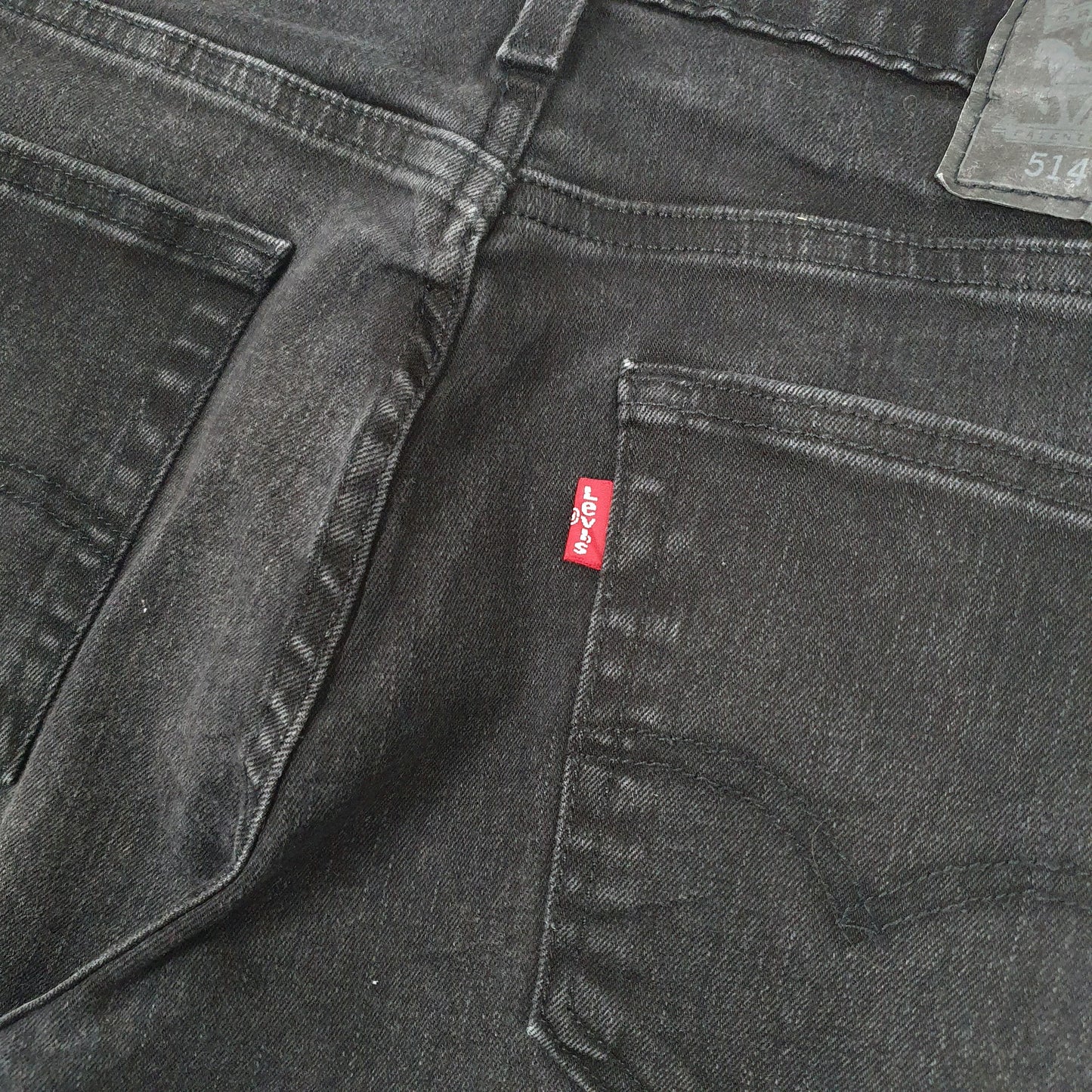 Levis 514 Straight Fit Jeans W30 L31 Black