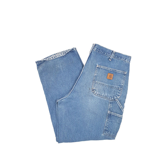 Carhartt Casual Loose Fit Carpenter Jeans W38 L29 Blue