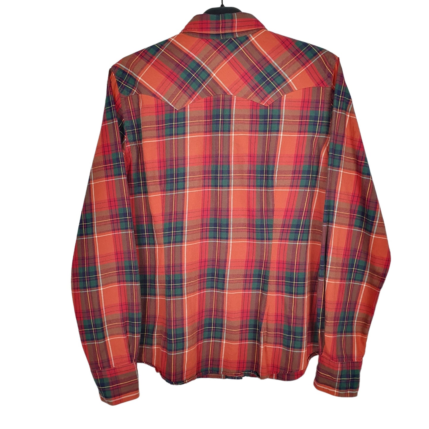 Ralph Lauren Long Sleeve Regular Fit Check Shirt Orange