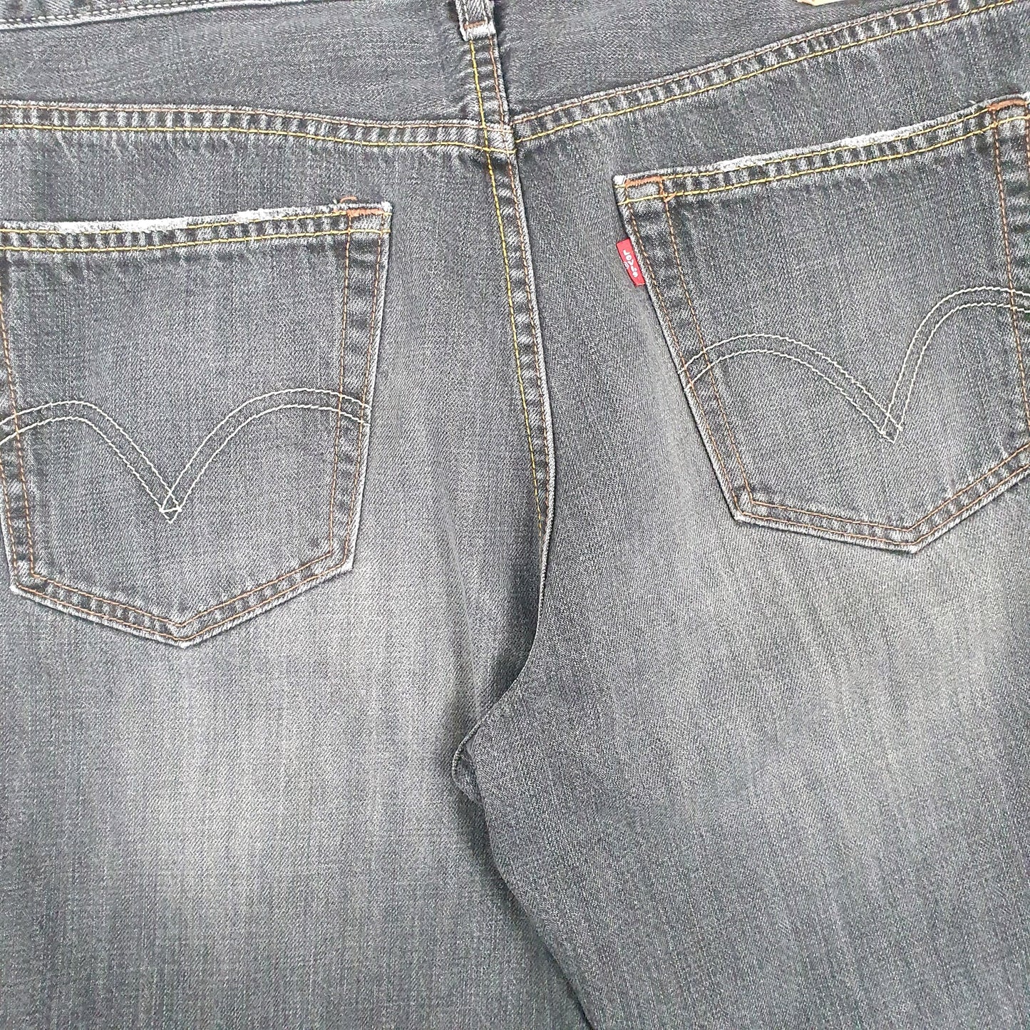 Levis 567 Bootcut Fit Loose Jeans W34 L33 Grey