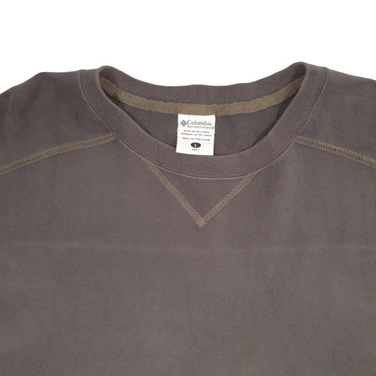 Mens Brown Columbia Sportswear Crewneck Jumper
