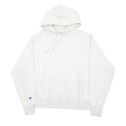 Mens Grey Champion Reverse Weave Vintage 1970s Hoodie Jumper