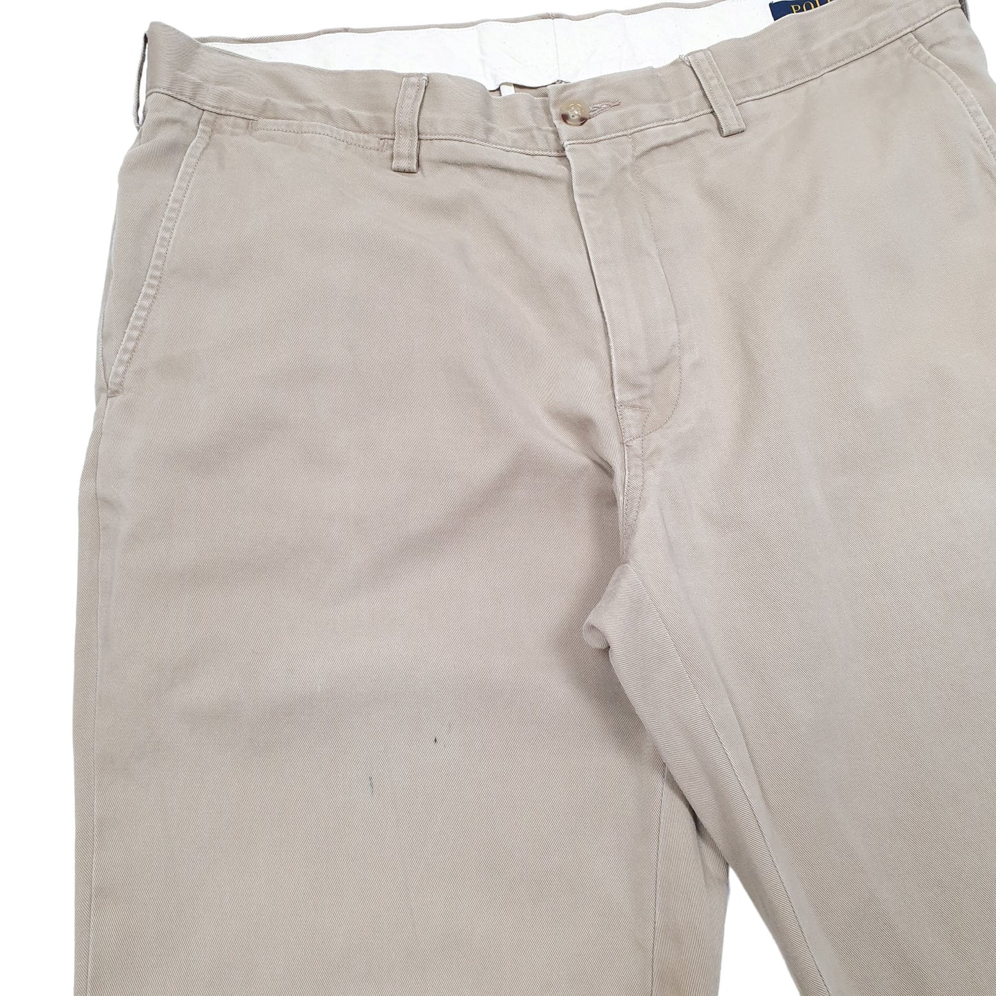 Mens Polo Ralph Lauren Beige Chino Trousers W35 L32 Beige