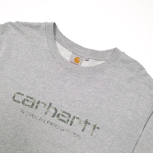 Carhartt Work In Progress Spellout Crewneck M Grey
