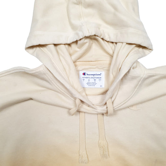 Mens Yellow Champion Hoodie Jumper