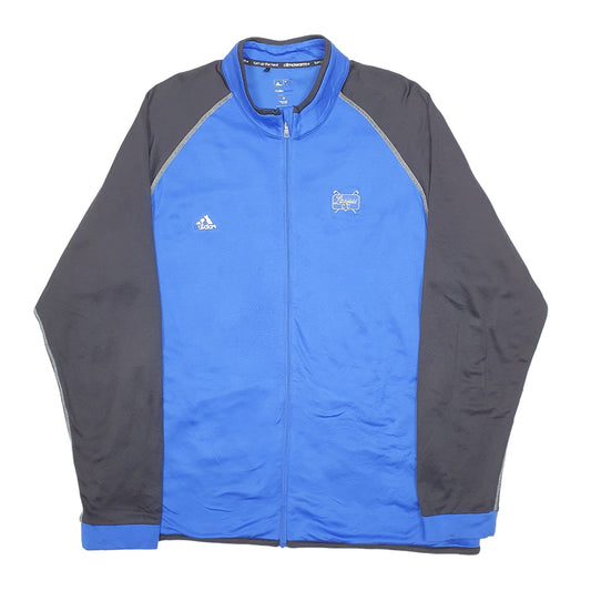 Mens Blue Adidas Full Zip Jumper