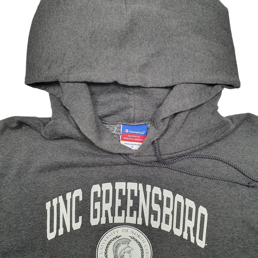Mens Grey Champion UNC Greensboro USA College Hoodie Jumper