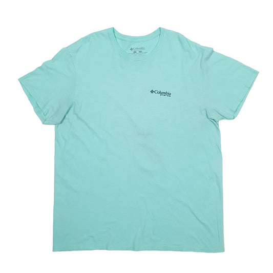 Mens Blue Columbia Sportswear Short Sleeve T Shirt