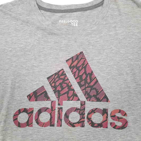 Adidas Short Sleeve T Shirt Grey