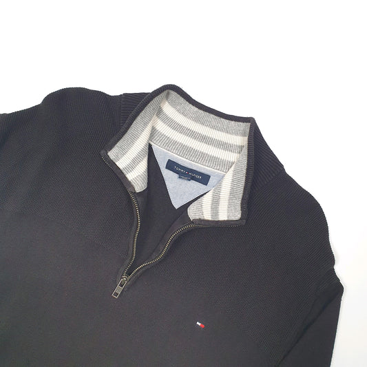 Tommy Hilfiger Quarter Zip XL Black