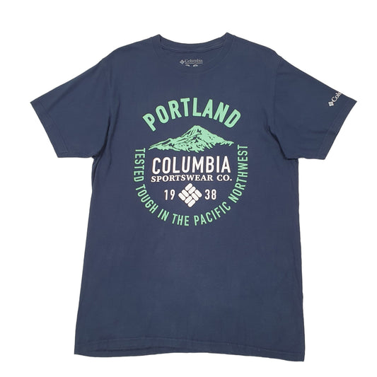 Mens Navy Columbia Sportswear Portland Pacific Northwest Short Sleeve T Shirt