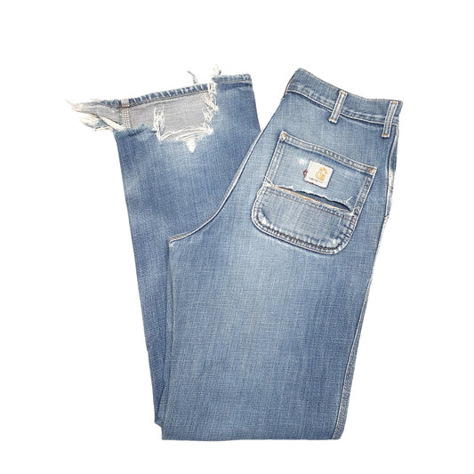 Mens Blue Carhartt Carpenter JeansW32 L34