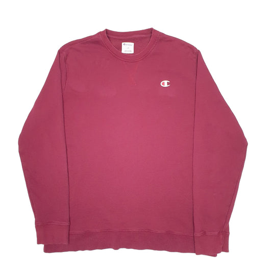 Mens Burgundy Champion Crewneck Jumper