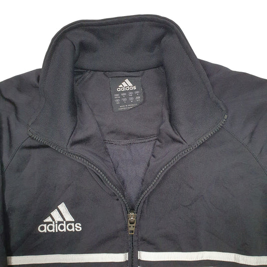 Mens Black Adidas Full zip Jumper
