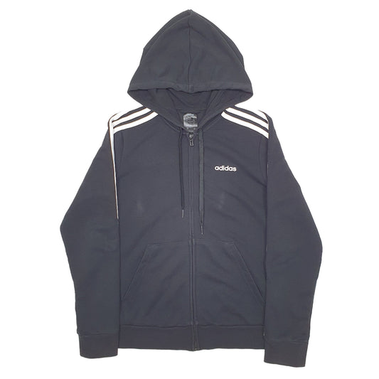 Mens Black Adidas Full Zip Jumper