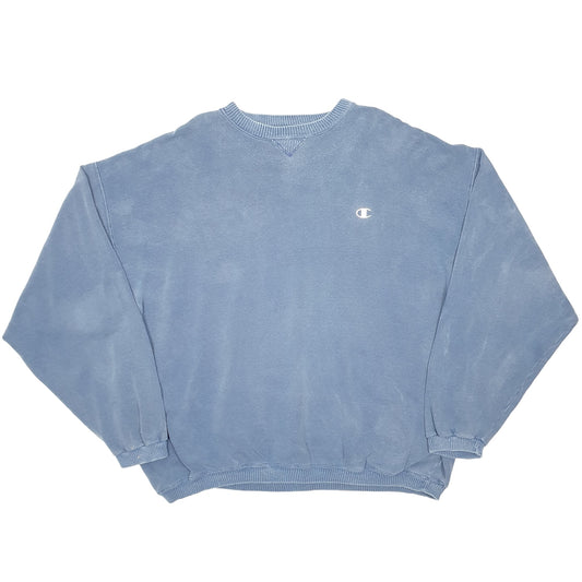 Mens Blue Champion Crewneck Jumper