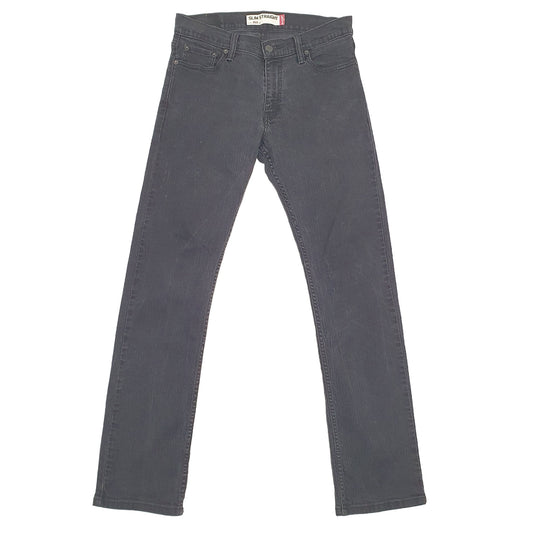 Levis 514 Straight Fit Stretch Slim Jeans W30 L31 Black