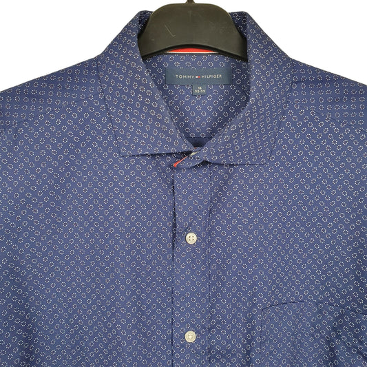 Tommy Hilfiger Floral Long Sleeve Regular Fit Shirt Blue