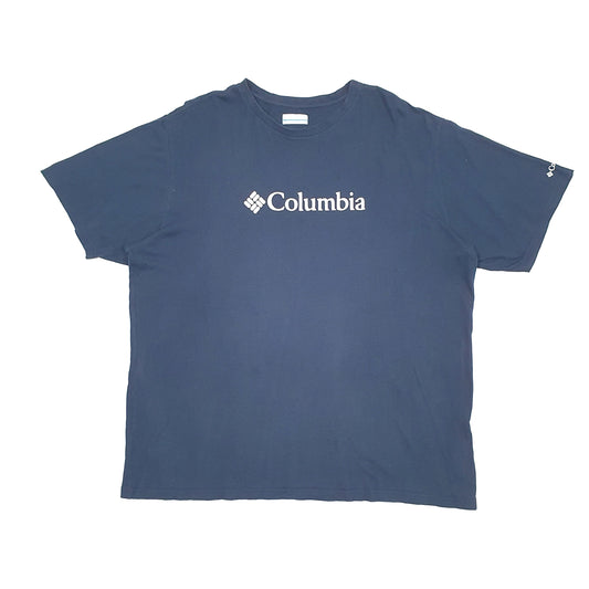 Mens Navy Columbia Sportswear Short Sleeve T Shirt
