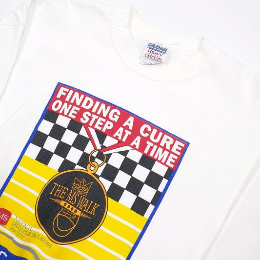 Gildan MS Charity Walk Crewneck XL White