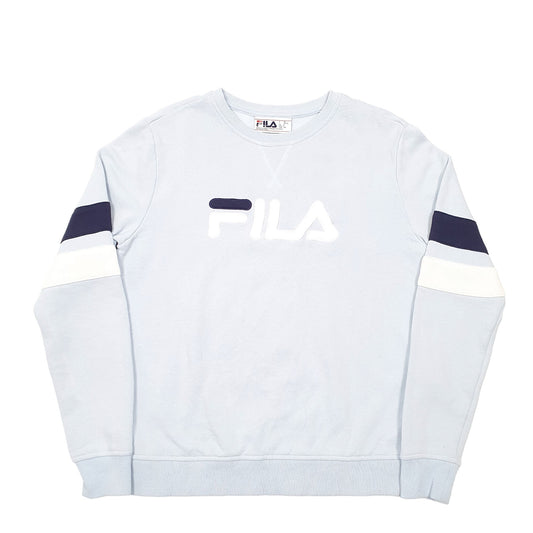 Mens Blue Fila Crewneck Jumper