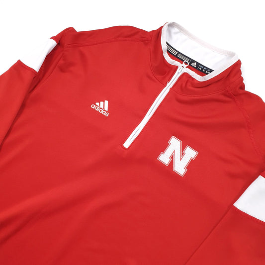 Adidas Quarter Zip XL Red