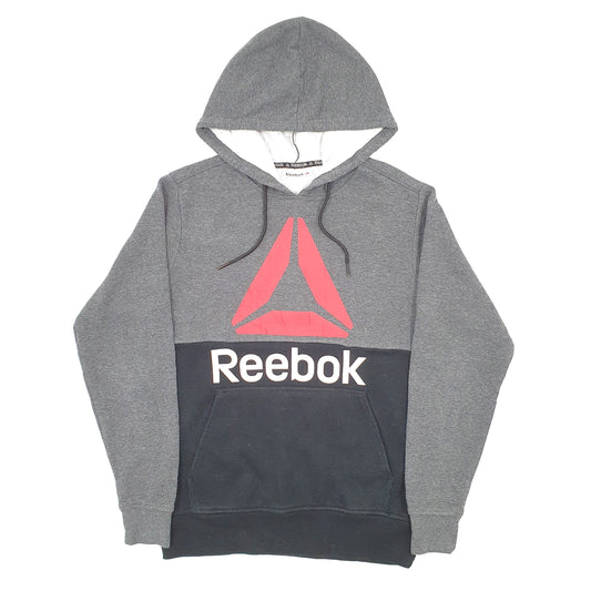 Reebok Spellout Hoodie S Grey