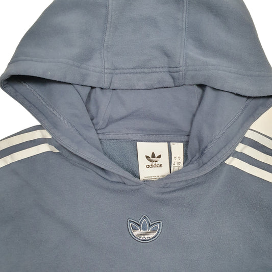 Mens Blue Adidas Hoodie Jumper
