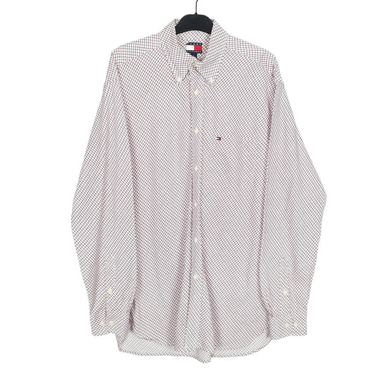 Tommy Hilfiger Long Sleeve Regular Fit Check Shirt Red