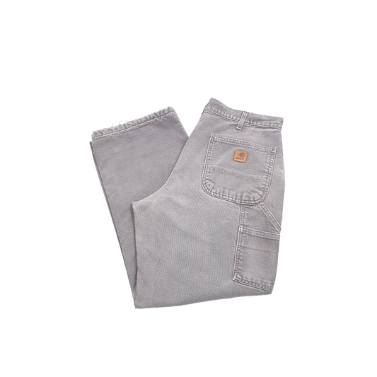 Carhartt Carpenter Loose Fit Thermal Lined Jeans W32 L28 Grey