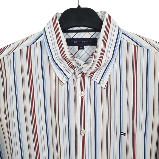Tommy Hilfiger Long Sleeve Regular Fit Pinstripe Shirt Blue