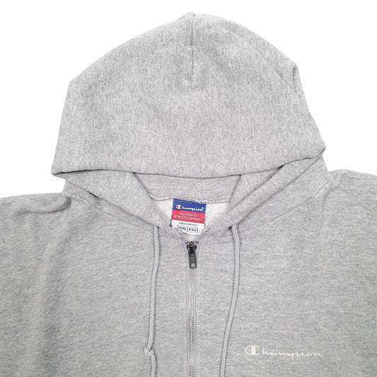 Mens Grey Champion Full Zip Jumper