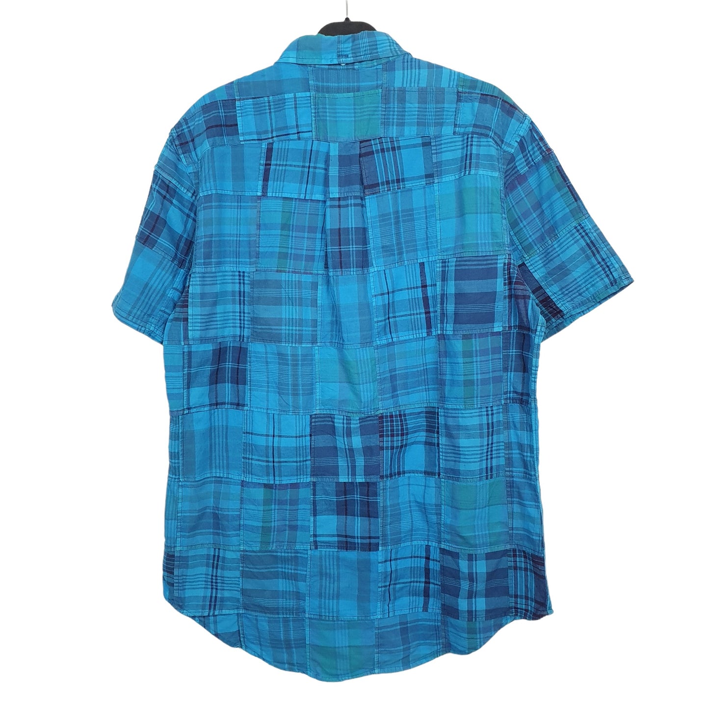 Ralph Lauren Short Sleeve Custom Fit Check Shirt Blue