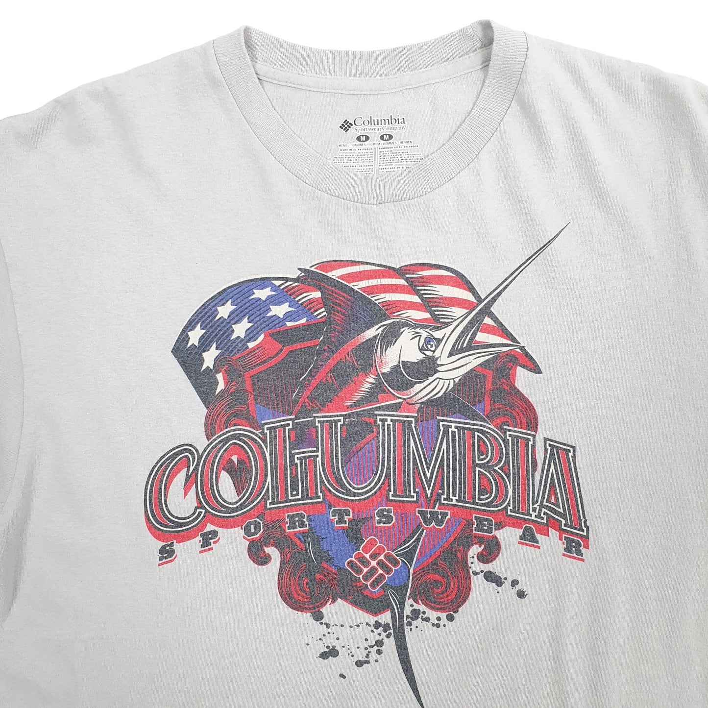 Mens Grey Columbia Sportswear Short Sleeve T Shirt