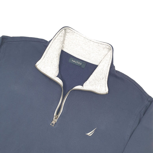Nautica Quarter Zip XL Navy